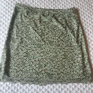 Green skirt